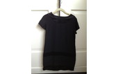 "What Comes Around Goes Around" Black Silk Dress – Size Small